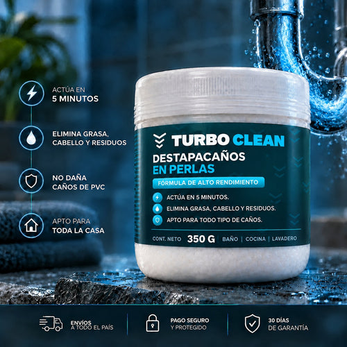 TurboClean destapacaños en perlas 350 g